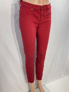 Lakeview Denim Sz 28 Red Jeans Womens Pompeian